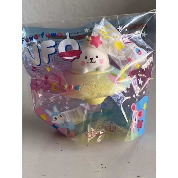 IBloom Marshmallow Bear Fuwa Fuwa UFO Marmo Rainbow Mini Soft Scented - Picture 1 of 12